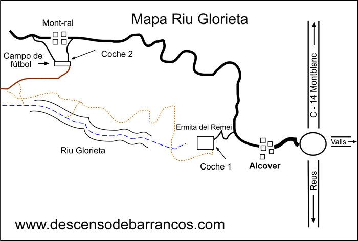 Mapa Riu Glorieta